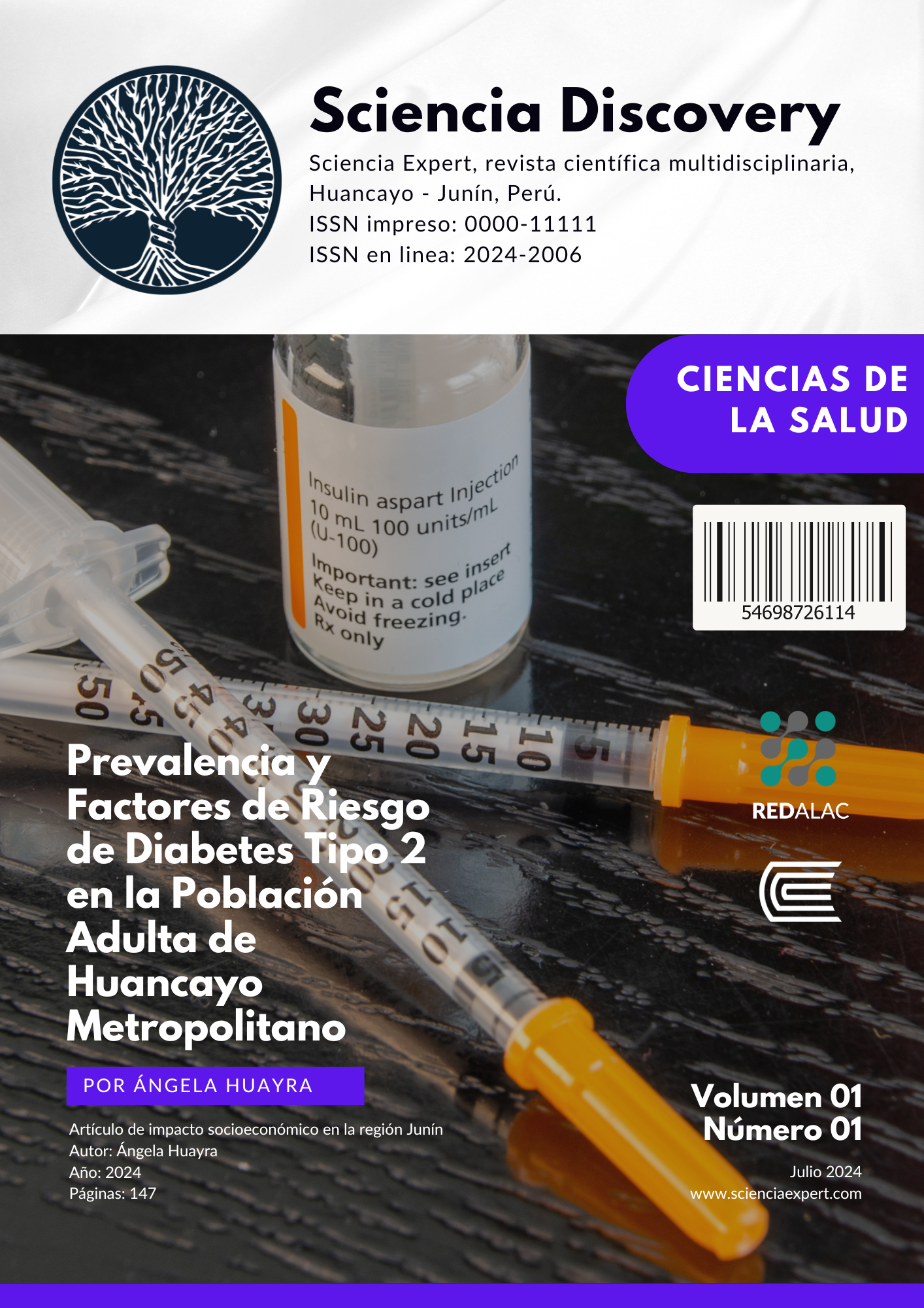 Prevalencia y Factores de Riesgo de Diabetes Tipo 2 en la Población adulta de Huancayo Metropolitano.